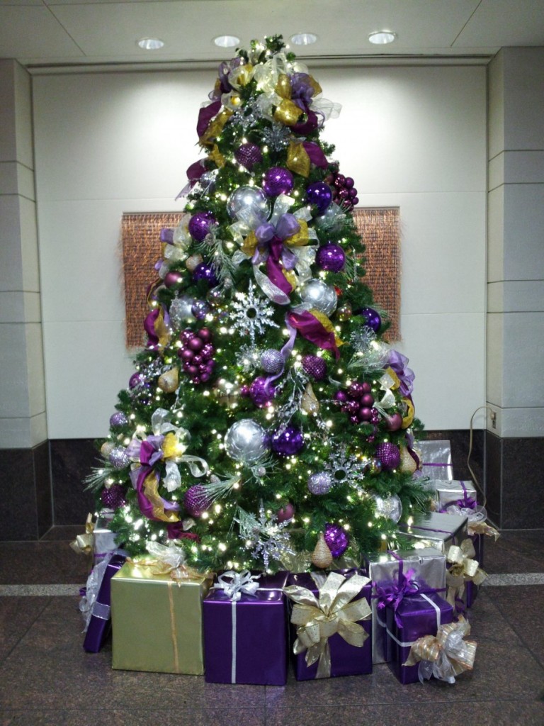 Déco de table pour Noel violet, décor de Noël | Blog Boutique-Magique